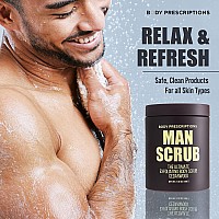 Body Prescriptions Body Scrub For Men Ultimate Exfoliating Scrub Infused With Cedarwood Mens Body Wash In Jar With Twist Top