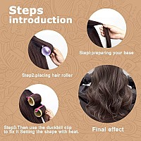 Hair Roller Sets,Self Grip 48 Pcs,Salon Hair Dressing Curlers,Diy Hair Styles,Heatless Hair Curlers, Lazy Hair Curle,Hair Rollers With Clips,Sungenol 4 Sizes Hair Rollers In 1 Set