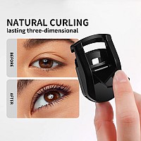 Docolor Eyelash Curler Portable Lash Curler With 1 Silicone Refill Pads Mini Eye Lashes Curlers Professional Travel Makeup Tools