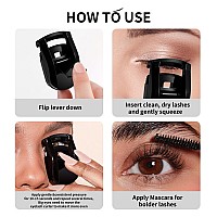 Docolor Eyelash Curler Portable Lash Curler With 1 Silicone Refill Pads Mini Eye Lashes Curlers Professional Travel Makeup Tools