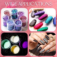 4 Pieces Nail Art Sponge Ombre Sponge Nail Brush Gradient Nail Brush Double Head Sponge Nail Art Tool With 16 Pieces Replacement