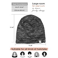 Yanibest 100 Mulberry Silk Lined Sleep Cap Christmas Silk Bonnet For Sleeping Dark Black Hair Cover Bonnet For Natural Hair A