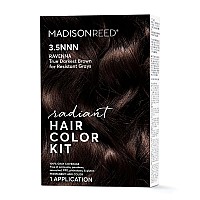 Madison Reed Radiant Hair Color Kit Darkest Brown For 100 Gray Coverage Of Resistant Gray Hair Ammoniafree 35Nnn Ravenna B