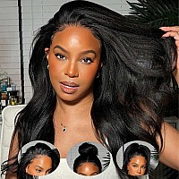 Beauty Forever Kinky Straight Lace Front Wigs Human Hairyaki Straight 13X4 Lace Frontal Wig Brazilian Human Hair Wigs For Women