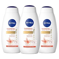 Nivea Delicate Orchid And Amber Body Wash With Nourishing Serum 20 Fl Oz Bottles 3 Count Pack Of 1