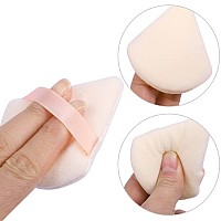 Pimoys 12 Pieces Powder Puff Face Triangle Powder Puffs For Loose Powder Setting Powder Cosmetic Foundation Makeup Blender Spong