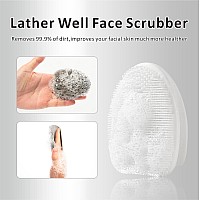 Hieerbus Silicone Face Scrubbermanual Exfoliating Brushhandheld Facial Cleansing Brush For Women Menblackhead Removing Pore C