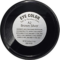 Pure Ziva Brown Silver Shimmering Metallic Chocolate Brown Dark Bronze Pressed Powder Single Vegan Eyeshadow Talc Paraben Cr