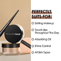 Focallure Oil Control Loose Face Powder Translucent Loose Setting Powder Shinefree Matte Finishing Powder Longlasting Lig