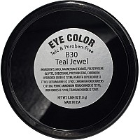 Pure Ziva Teal Jewel Shimmering Green Emerald Forest Pressed Powder Single Vegan Eyeshadow Talc Paraben Cruelty Free