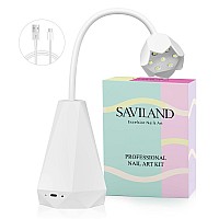 SAVILAND Portable Nail Lamp - 21W Gel X Lamp, Mini U V Light for Nails, Nail Dryer for Gel Nail Polish, Nail Tips and Glue Gel Kit, Quick Dry Nail Art Curing Lamp for Nail Salon Home DIY Manicure