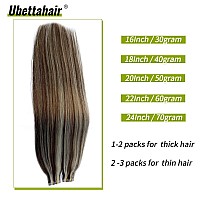 Tape In Hair Extensions 20 Pieces Double Sided Tape Hair Chocolate Brown To Blonde Highlights Balayage Real Human Hair Extension