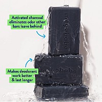 Megababe Underarm Bar Soap Space Bar With Detoxifying Charcoal For Odor Control 35 Oz 3 Pack