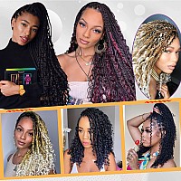 Beverlee 24 Inch 8 Packs Boho Box Braids Goddess Box Braids Crochet Hair Bohemian Hippie Braids Braiding Hair Box Braids With Cu