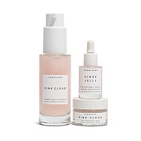 Herbivore Skin In The Clouds 3Step Plumping Hydration Set Pink Cloud Creamy Jelly Cleanse 50Ml 17 Oz Cloud Jelly Serum