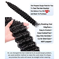 Batisi Ocean Wave Crochet Hair 30 Inch 1 Pack 1B Natural Black Deep Wave Crochet Hair Wavy Braiding Hair Curly Crochet Hair For