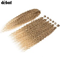 D But 30 Inch Synthetic Hair Bundles Water Wave 6 Bundles With Closure High Temperature Weaving Hair Extensions 290G For Full H