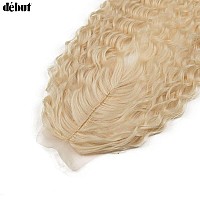 Dbut 30 Inch Synthetic Hair Bundles Water Wave 6 Bundles With Closure High Temperature Weaving Hair Extensions 290G For Full H