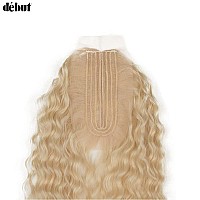 Dbut 30 Inch Synthetic Hair Bundles Water Wave 6 Bundles With Closure High Temperature Weaving Hair Extensions 290G For Full H