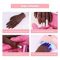 Nail Pratice Training Hand For Acrylic Nails With Stand Bracketsoft Silicone Maniquin Hand Flexible Bendable Nail Practice Fak