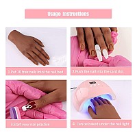 Nail Pratice Training Hand For Acrylic Nails With Stand Bracket Soft Silicone Maniquin Hand Flexible Bendable Nail Practice Fak