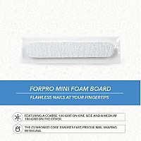 Forpro Professional Collection Mini Foam Board Zebra 100180 Grit Doublesided Manicure Nail File Individuallywrapped 35