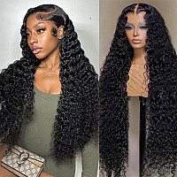 Deep Wave Lace Front Wigs Human Hair Pre Plucked With Baby Hair 13X6 Lace Frontal Wigs Human Hair Deep Wave Human Hair 13X6 Hd L