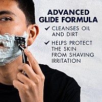 Gillette Pro Shaving Gel For Men Cools To Soothe Skin And Hydrates Facial Hair 7Oz Proglide Sensitive 2 In 1 Shave Gel