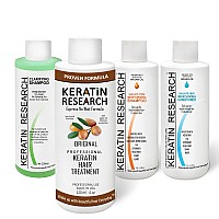 Keratin Research 4X 120Ml Complex Long Lasting Brazilian Keratin Hair Treatment Blowout Argan Oil Straightening Smoothing Prof