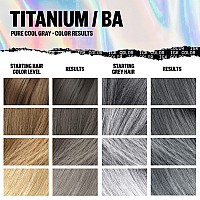 Igk Permanent Color Kit Titanium Pure Cool Gray Ba Easy Application Strengthen Shine Vegan Cruelty Free Ammonia Fr