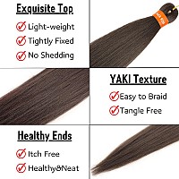 Prestretched Braiding Hair Silky Braid Hair Extensions Crochet Twist Hair Braids Yaki Texture Original Braiding Hair Pre Str