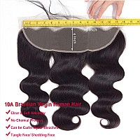 Ear To Ear 13X4 Transparent Lace Frontal Closure 18 Inch Body Wave Full Lace Frontal Human Hair Closure Brazilian Virgin Hair Fr