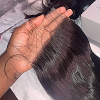 Beeos 5X5 Skinlike Real Hd Lace Closure Only Body Wave 010Mm Thin Clear Hd Closure Pre Plucked Clean Hairline Virgin Human Hai