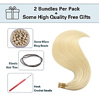 Sunya I Tip Hair Extensions Human Hair Bleach Blonde 40 Grams 50 Strandspackage Pre Bonded Hair Extensions Human Hair Fusion 18