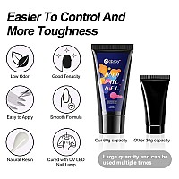 Mobray 60G Poly Nail Gel Nail Extension Gel Clear Builder Nail Gel For Nails Beauty Gift Sets Spring Gel Nail Builder For Nails