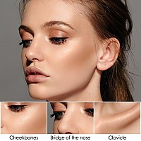 Focallure 2 Pcs Mineral Cream Contour Stickmoisturize Highlighter And Bronzer Pennon Stick Face Brightens Shades Pencillong