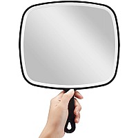 Omiro Hand Mirror Extra Large Black Handheld Mirror With Handle 124 L X 9 W