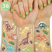 Xo Fetti Dinosaur Tattoos For Kids 36 Styles Dino Fossil Birthday Party Supplies Trex Party Favors Stegosaurus Decoratio