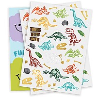 Xo Fetti Dinosaur Tattoos For Kids 36 Styles Dino Fossil Birthday Party Supplies Trex Party Favors Stegosaurus Decoratio