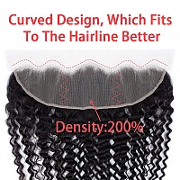 12A Grade Deep Wave Lace Frontal 13X4 Ear To Ear Lace Frontal 18 Inch 100 Unprocessed Brazilian Virgin Human Hair Swiss Lace Fr