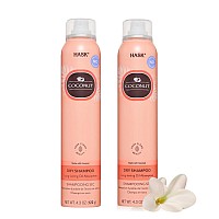 Hask Coconut Nourishing Dry Shampoo Kits For All Hair Types Aluminum Free No Sulfates Parabens Phthalates Gluten Or Artific