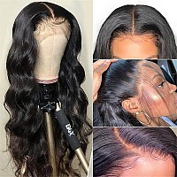 4X4 Lace Front Wigs Human Hair Pre Plucked With Baby Hair 150 Density 20 Inch Body Wave Brazilian Virgin Frontal Human Hair Wig