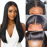 4X4 Lace Front Wigs Human Hair Pre Plucked 150 Density Straight Glueless Lace Frontal Wigs Human Hair For Black Women 4X4 Brazi