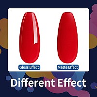 Mobray 60G Red Poly Nail Extension Gel Builder Nail Gel For Nail Art Design Salon Nail Diy At Home