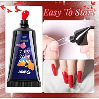 Mobray 60G Red Poly Nail Extension Gel Builder Nail Gel For Nail Art Design Salon Nail Diy At Home