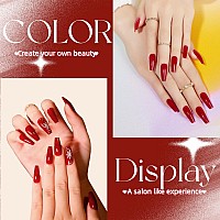 Mobray 60G Red Poly Nail Extension Gel Builder Nail Gel For Nail Art Design Salon Nail Diy At Home