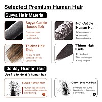 Suyya Tape In Hair Extensions Human Hair Balayage Darkest Brown To Light Brown 20 Inch 50Gpack 20Pcs Straight Seamless Skin Wef