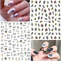 8 Sheets Graffiti Fun Nail Art Stickers Abstract Face 3D Selfadhesive Nail Decals Diy Nail Art Supplies Designer French Nail St