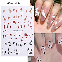 10 Sheets Line Nail Art Stickers Gold Nail Decals 3D Selfadhesive Nail Art Supplies Colorful Wavy Stripe Lines Star Moon Heart