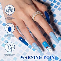 Mobray Gel Nail Polish Set6 Colors White Royal Baby Blue Navy Lake Blue Gel Polishsea And Sky Tones Nail Gel Polish Kitso